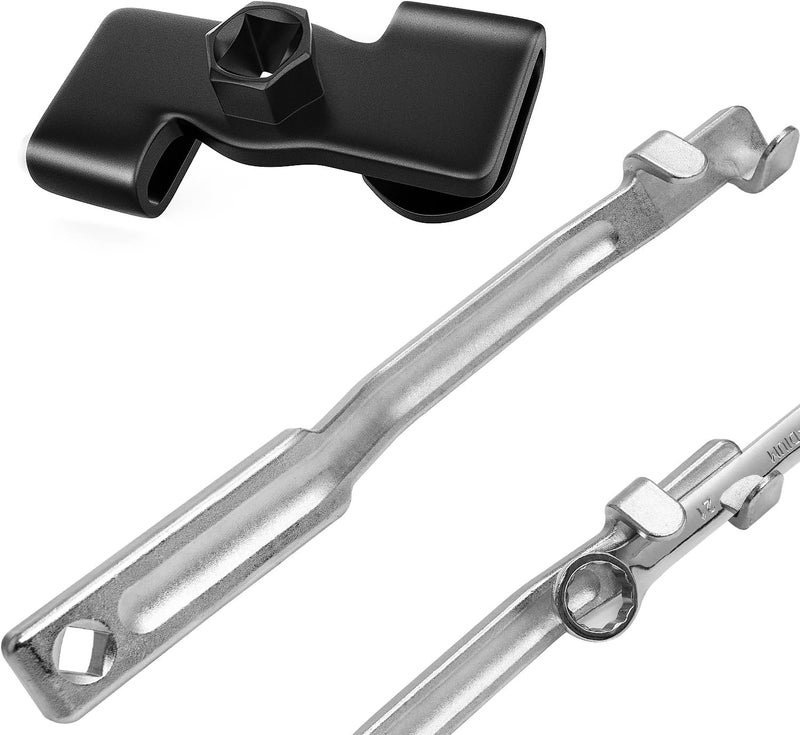 QUICKWOLF Wrench Extender Tool and Wrench Extender Tool Bar, Universal Wrench Extension Tool for Mechanics and Automotive Repairs with 1/2 Inch Hole - Image 1